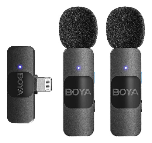 Micrófono Lavalier Dual Boya By-v2 Para iPhone