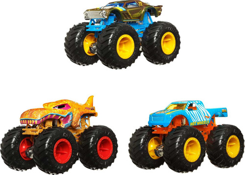 Hot Wheels Monster Trucks - Cambiadores De Color 1:64, Paqu.