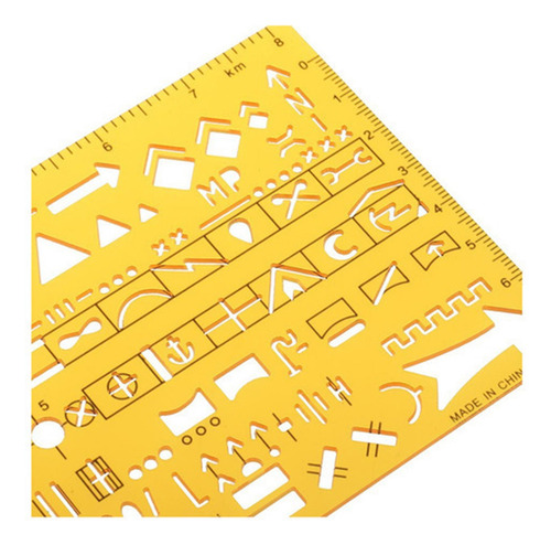 A 1pc Of Template 1: 50000 Plot Symbol Stencil