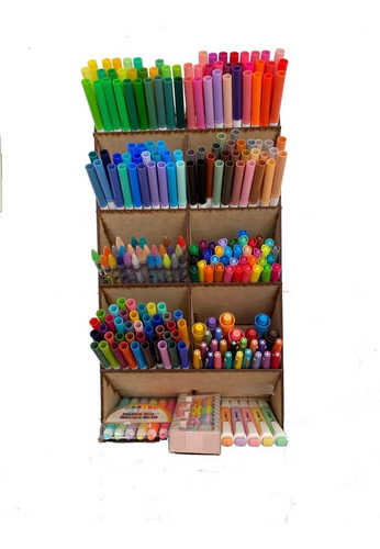 Organizador Doble Para Escritorio Grande Supertips Crayola