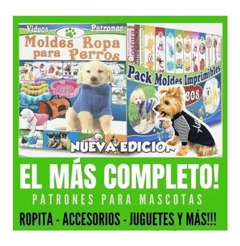 Kit Imprimible Moldes Y Patrones Ropa Para Perros Confeccion