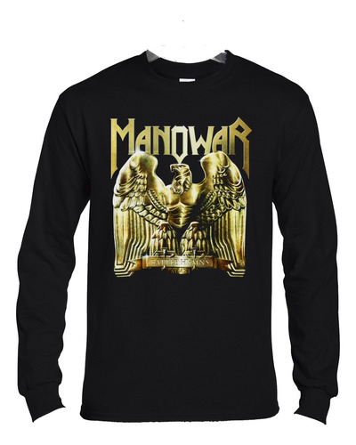 Polera Ml Manowar Battle Hymns Gold Metal Abominatron