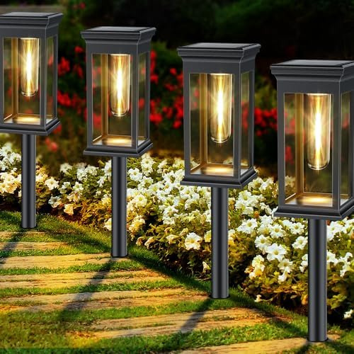 Luces Solares Para Caminos Al Aire Libre, Iluminación De Cam