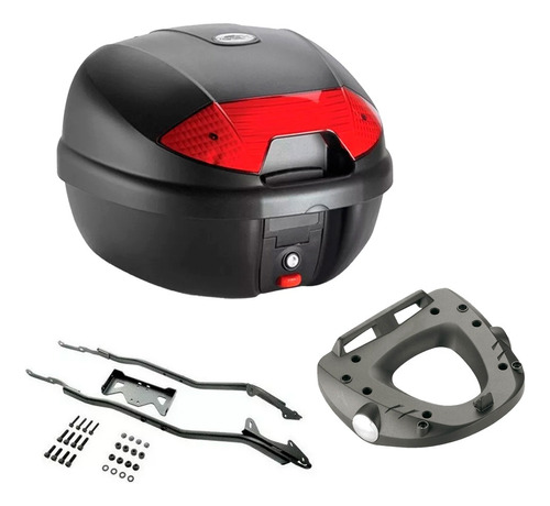 Baul Trasero Top Case 30 L Con Soporte Para Honda Cb 500 F