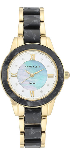 Reloj Pulsera Mujer  Anne Klein Ak3610gpbk Negro