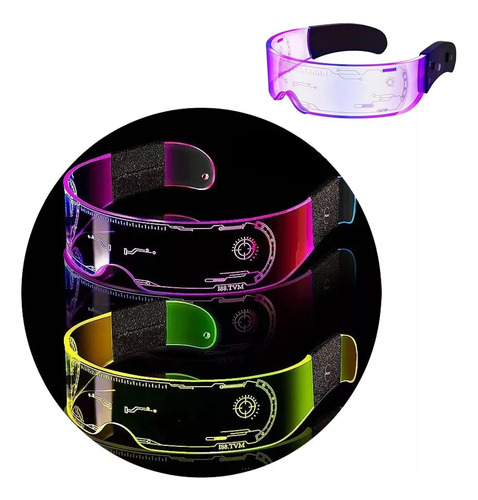 Gafas Luminosas De 7 Colores Led Con Batería