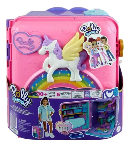 Conjunto de jogos Roll Away Polly Pocket Pollyville Resort