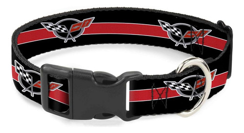 Collar De Perro Clip De Plástico Corvette C5 Logo Stripe Neg