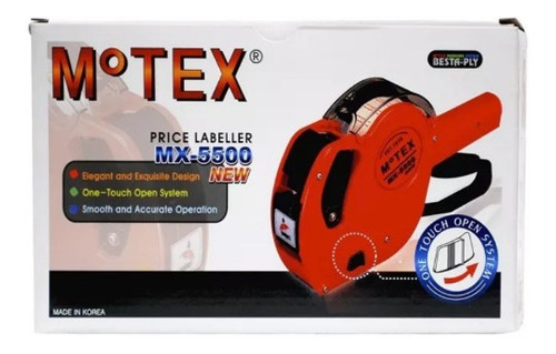 Etiquetadora Pistola Maquina Motex 8 Digito Mx5500 Original