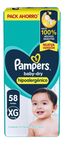 Pampers Baby-dry Hipoalergenico Todos Los Talles