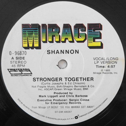 Shannon Stronger Together Disco Importado