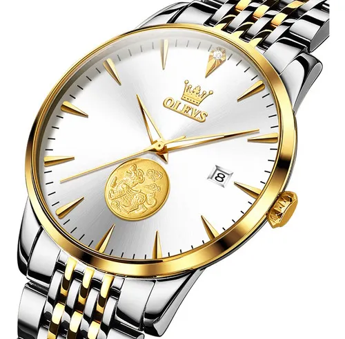 Reloj Mec nico Olevs De Lujo Con Calendario Luminoso Color De La