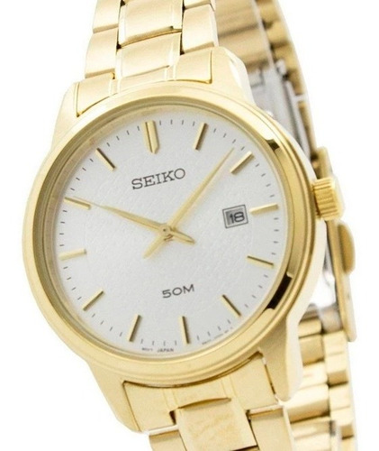 Reloj Seiko Sur744p1 Dama 100% Acero Cristal Duro 50m Gemma