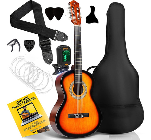 Guitarra Clasica Acústica Madera  38 Inch Con 8 Accesorios