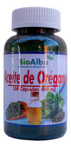 Aceite De Oregano 400mg 100 Capsulas 