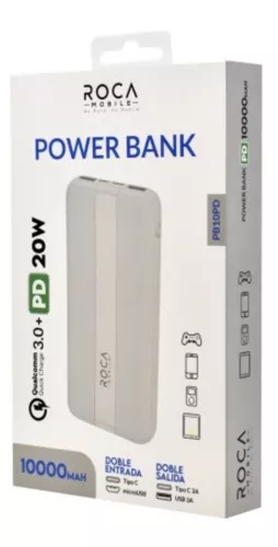 Cargador Portatil Power Bank Roca 20000 Mah Con Lcd 2 Usb — Atrix