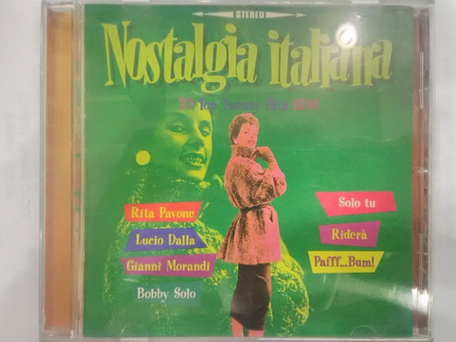 Nostalgia Italiana 20 Top 1966 Cd Original Usado. Qqb. Mz.