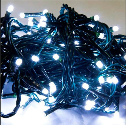 Luces Navidad 100 Led Frias 6 Mts 8 Funciones.  Nav-04