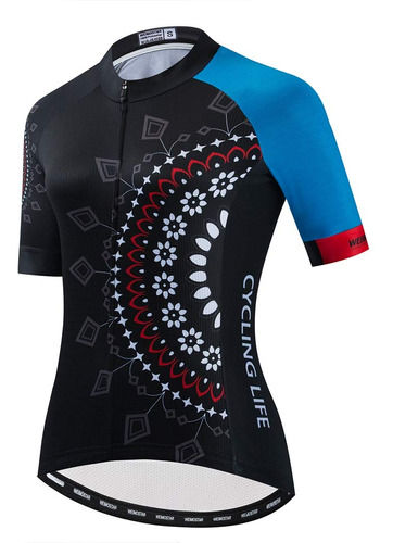 Ciclismo Jersey Mujeres Manga Corta Carreras Deportes Mtb Bi