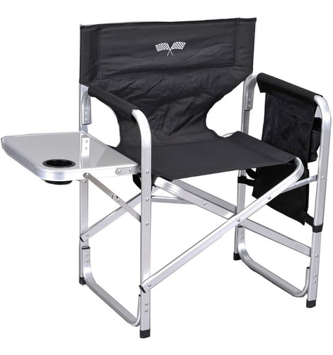 Elegante Silla Plegable Aluminio Acampar Director Chair Ant