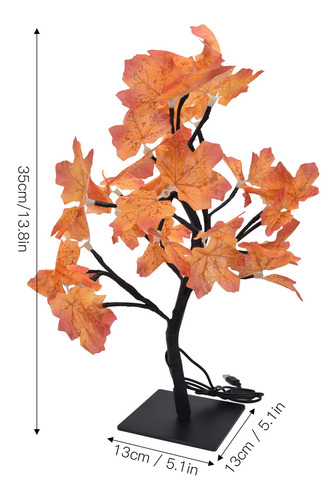 Perlas Led Fall Tree, 24 Luces Led, Luz Cálida, Estilo Román