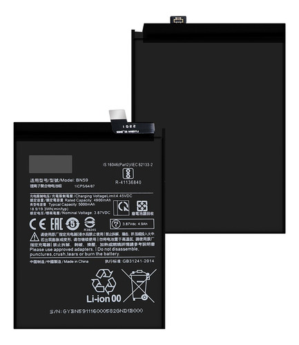 Bateria Pila Para Xiaomi Redmi Note 10/10s Bn59 4900mah
