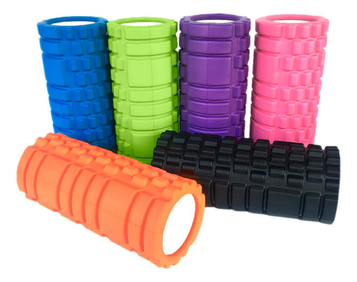 Rodillo Foam Roller X45cm Espuma Yoga Masajeador Grabado