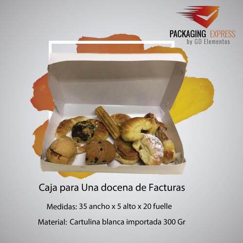 Cajas Para Facturas Una Docena Delivery Pack X 100 Unidades