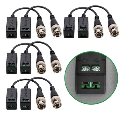 4 Pares Balun Passivo Transmissão De Vídeo Vb 501p Intelbras