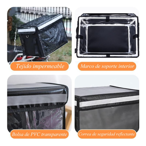 Mochila Caja Delivery Termica 62 L Caja Para Uber Eats Rappi Caja Para Repartidor De Didi De Gran Capacidad