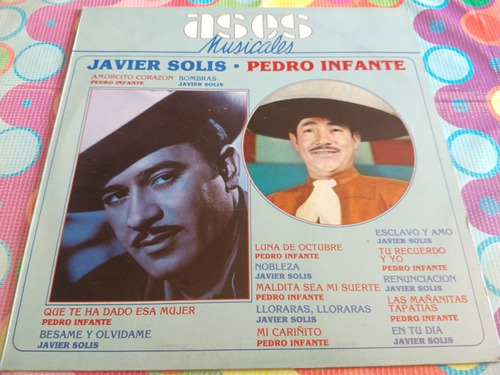 Javier Solis Pedro Infante Lp Ases Musicales Y