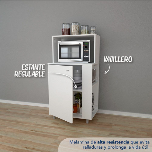 Imagen 5 de 7 de Rack Microondas/vajillero Kp60