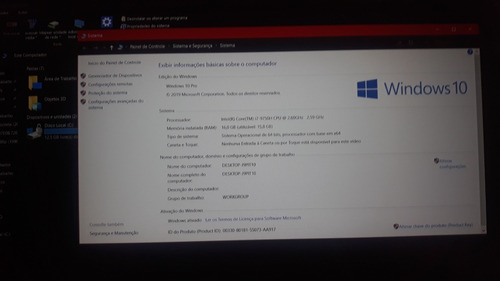 Notebook Dell Gamer G5 5590 Core I7 9750h 2.6/16gb/ssd 128gb