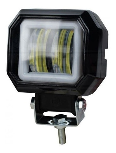 Neblinero Led Para Moto Halo Con Angel Eyes 20w Rectangular