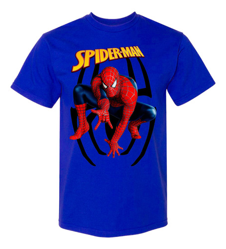 Camiseta Remera Algodon Spiderman En Varios Colores