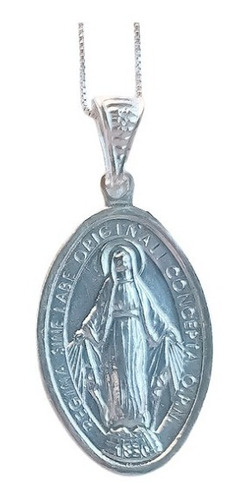 Dije Virgen Milagrosa En Plata Grande 4