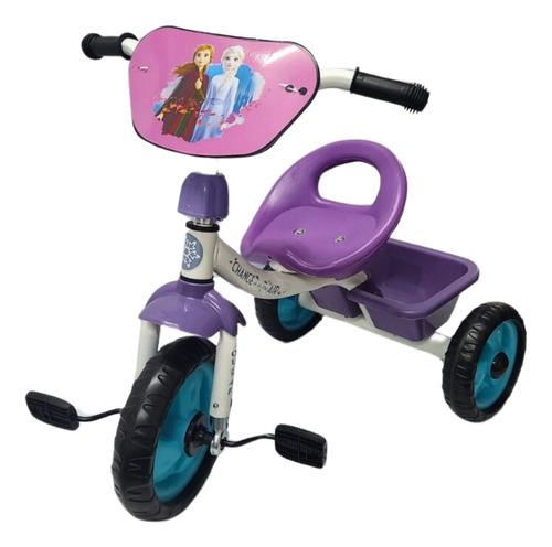 Triciclo Infantil Disney Frozen Marvel Fácil Armado Canasto