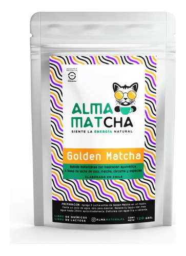 Golden Matcha - Latte Vegano, Instantáneo, Sin Lactosa