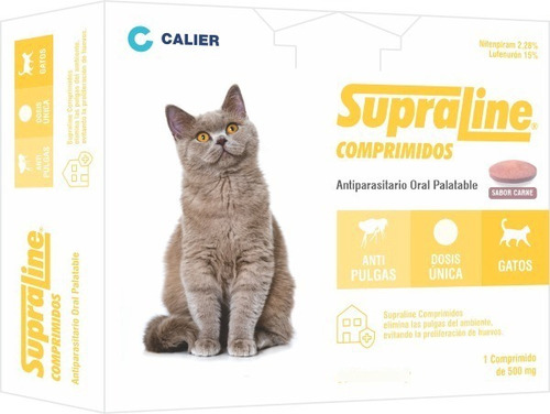 Pastilla Antipulgas Supraline Gatos ( 3 Meses)