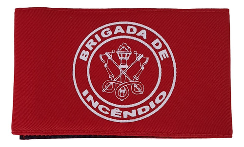 Braçadeira Brigada Incêndio, Estampada Em Branco (nf-e)