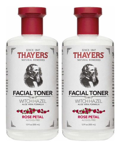 Pétalo De Rosa De Thayers Witch Hazel Con Aloe Vera, 12 Onza