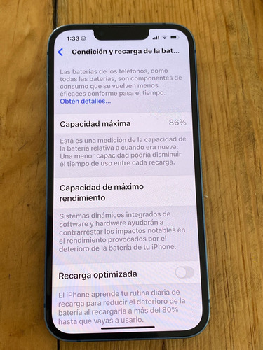 Apple iPhone 13 (128 Gb) - Azul (usado) Sin Detalles (Usado)