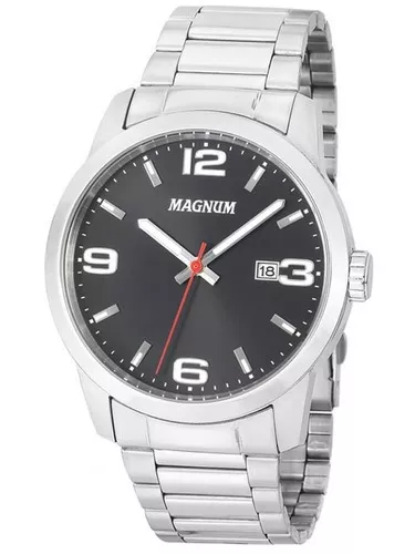 Relógio Magnum Masculino Sports MA34263Q Chronograph Prata