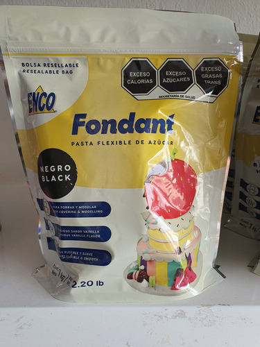 Fondant Enco Negro 10 Kg