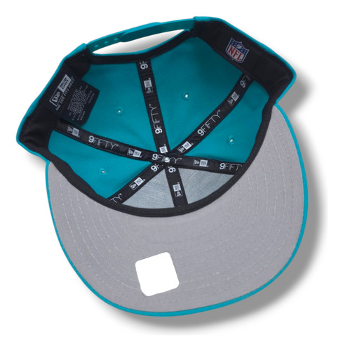 Gorra New Era Delfines Clásica Snapback Turquesa Broche Delfines