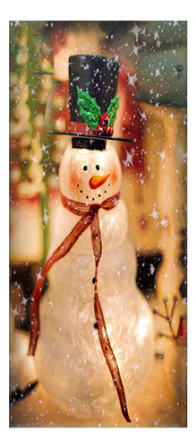 D Decoração De Capa De Porta De Natal Porta De Tampa De Port Cor B
