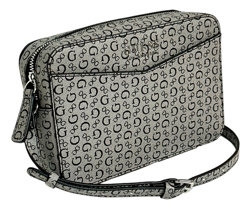 Bolsa Crossbody Guess Sf792612 De Poliuretano  Gris Asas Color Marrón