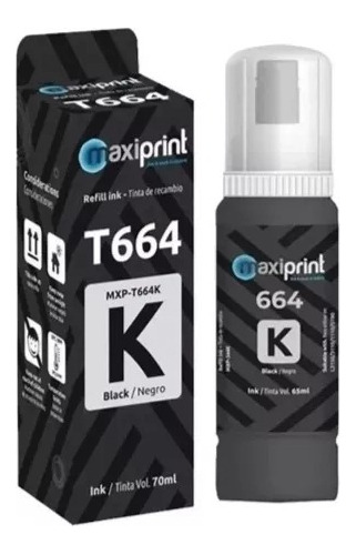 Tinta Epson Generica T664 Maxiprint Botella 70 Ml 