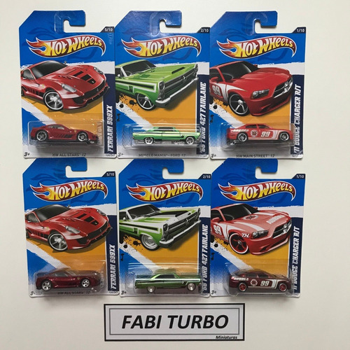 Hot Wheels Coleção Completa Superized 2012 + Normal 30 Minis
