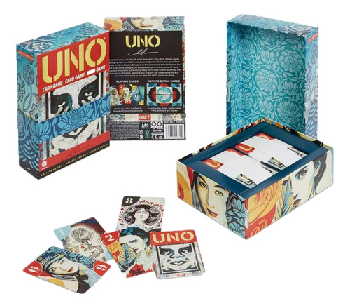 Uno Shepard Fairey Artist Series Juego De Mesa Juegopoly (Reacondicionado)